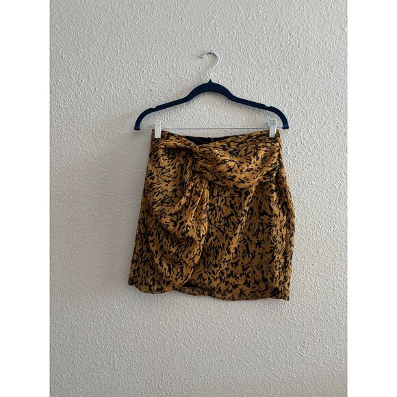 Zara Animal Cheetah Print Mini Skirt Women's Size Medium - Picture 3 of 9